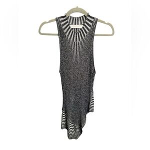 Dion Lee Asymmetric Knit Sleeveless Top